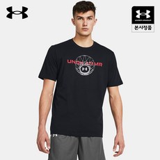 [정상가 45 000원] UA 바스켓볼 네트 워드마크 남성 반팔 티셔츠_1382849-00
