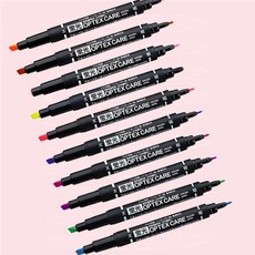 양방향 형광펜 1자루 문구대량구매 채점용색연필 강템, 1개