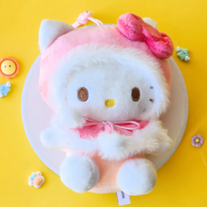 BSC 산리오 컬러망토 인형 가방장식 키링 열쇠고리 키홀더 캐릭터인형, 1개, 1.컬러망토 헬로키티, 13cm