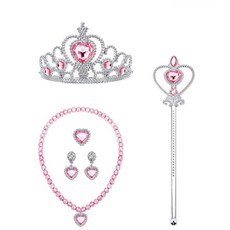 연말용 생일파티 왕관세트 어린이 공주 요술봉, 1개, christmas 2-공주놀이세트-핑크