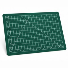 커팅매트A5 책상고무매트 데스크고무판 미끄럼방지 눈금 작업패드 22x15cm 1개입