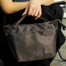 솔레르 감성컬러 백패킹 보온보냉 파우치 보냉백, 4L, 브라운