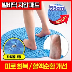 아임봄 따뜻한 발 건강한 몸 혈액순환 발바닥 지압매트 발지압매트 지압판 마사지판 마사지기 55CM, 블루 55cm, 1개