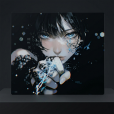 크릿게이밍 글리치 시리즈 강화유리 게이밍 마우스패드 490 x 430 mm, 1개, GS-001 1개, GS-001
