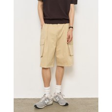 매장정품 제너럴아이디어 MAN 버뮤다 카고 하프 팬츠 [BEIGE] SBE2M12012