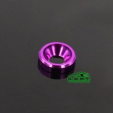 카운터 싱크 나사 RC 알루미늄 용 0pcs M3 와셔 컬러 가스켓 알루미 부품 모델, 보라색
