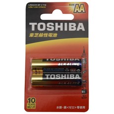 TOSHIBA 東芝 鹼性電池 3號AA/4號AAA 2入裝, 1個, 4號2入