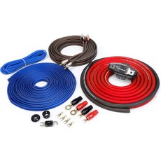 KnuKonceptz Kolossus 4 게이지 OFC 앰프 설치 키트, Red