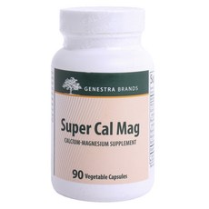 GENESTRA BRANDS Super CAL MAg 植物膠囊, 90顆, 1罐
