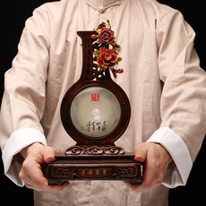 樹脂擺件鑲嵌玉石中國風喜上眉梢, 1件, 平安富貴屏風:如圖所示