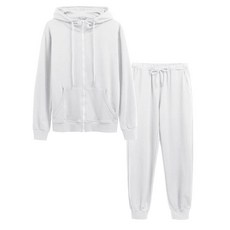 COOFANDY 2피스 남성용 스웨트수트 스웨트팬츠 조거 액티브 수트 남성용 풀 지퍼 재킷