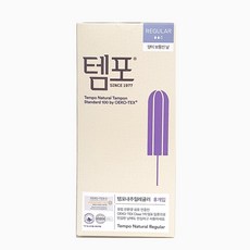 동아제약 템포 유기농 순면 네추럴 레귤러 8P, 8개입, 3개