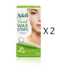 Nads 네즈 페이셜 얼굴 왁스 스트립 카밍 오일 X 2개