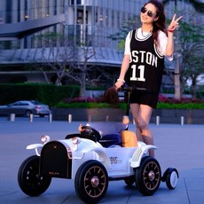 부모탑승 전동차 범퍼카 전기차 구동 전기 2인용 전동, A. 흰색+12V25A