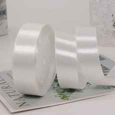 기본 새틴 공단 리본끈 25mm 22m, 42# 오리진화이트 42# 오리진화이트