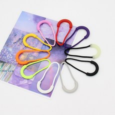 U자형 지퍼고리 지퍼코드, 4개, 야광