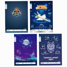 온몰 초등 남아 10칸 국어 10개입 저학년공책 10칸공책, 랜덤