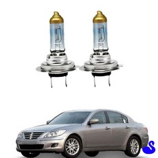 BS 제네시스 할로겐 H7 전조등 자동차안전등 차량용램프, 상향등, 1개