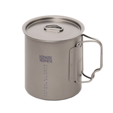 키녹스 티타늄컵 450ml 캠핑 시에라 머그컵, 1개, 스테인리스 색상