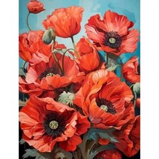 고흐 숫자 그림 그리기 캔버스 키트 아크릴 물감 꽃 색칠 홈데코 선물, 19. C12