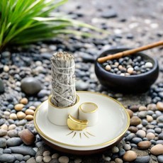 雨林薰舍 星月三用燃燒盤，適用鼠尾草與聖木香氛
