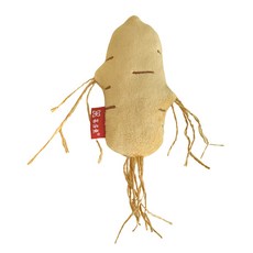 福媽寵物 貓草包/貓薄荷 魚/貓掌造型 逗貓玩具, 毛絨人蔘, 1個