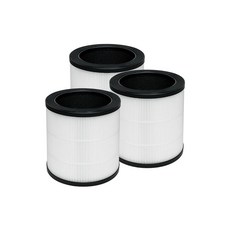 Nispira HAPF360 타입 J 필터 교체 홈즈 HAP360W HAP360 Bionaire 360° UV 공기 청정기 BAPF361 3-in-1 트루 헤파 활성탄 3팩
