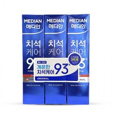 치약 메디안 3개입 케어 오리지날 120g 치석