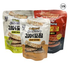 김어포칩 오리지널/와사비/불닭 어포스낵 김스낵 맥주안주 주전부리 국산김 150g 3종, 1개