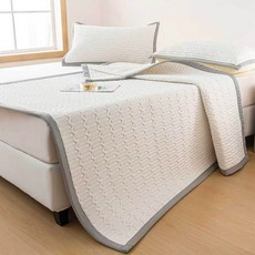 클라우드벨 업그레이드 모델 여름용 초냉감 냉감패드 통기성 세탁가능 다사이즈 방지 냉방 침구+베갯잇, 아이보리