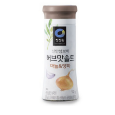 대상 청정원 허브맛솔트 마늘&양파, 52g, 7개