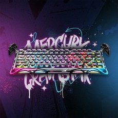 [공식/정품] 그라바스타 머큐리 자석축 키보드, 마그네틱축(자석축), V75 Pro 키보드_네온 그래피티, 래피드트리거