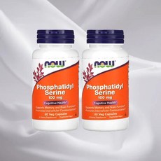 나우푸드 포스파티딜세린 포스타디딜세린 100mg 60캡슐 2병 포스파디딜세린 PS, 60정, 2개