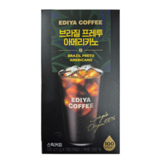 이디야 브라질 프레투 아메리카노, 1개, 100개입, 1g