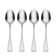 ON 온eida ColON 온ial BostON 온 20피스 플랫웨어 세트 4인용 실버, Dinner Spoons, Set of 4