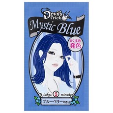 퀴스퀴스 데빌스트릭 미스틱 블루 머리 색 체인지 1WEEK 이온 컬러 맨손 OK 집중케어 헤어 컬러 트리트먼트 애쉬 25g