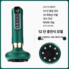 디앤디 자동부항기 흡입기 부항기 마사지기, 1개, 12단 스틸볼 (그린)