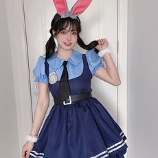 萬聖節角色扮演服裝 瘋狂動物城女警套裝