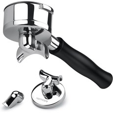18g 바스켓이 장착된 Normcore 58mm 3-in-1 바텀리스더블싱글 스파우트 포터필터는 E61 Flair 58 ECM 로켓 산레모 시네소 슬레이어 VBM - 양극 산화