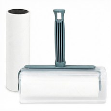 바이퀸 초강력 접착 사선컷팅 테이프 클리너 돌돌이 핸들 + 리필 2개 세트, 1개