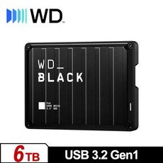 WD P10 Game Drive 6TB 2.5吋行動硬碟, 詳見商品說明, 1GB
