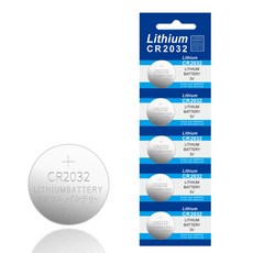 치프몰 CR2032 3V 리튬 건전지 코인 배터리, 1세트, 5개입