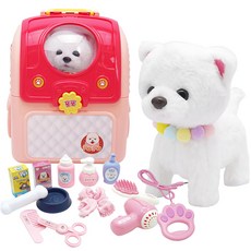 韓國 B&C 幼犬波波 電動動物玩偶, 290mm, 混合顏色