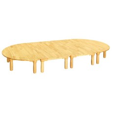 H73-1 원목 열린 영아 책상 (원목다리-290mm) 유치원책상 어린이집가구 학습용책상 유치원테이블 E0등급책상