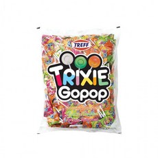 트레프 트릭시 고팝 플랫 롤리팝 2kg 대용량 캔디 막대사탕, 1g, 1개