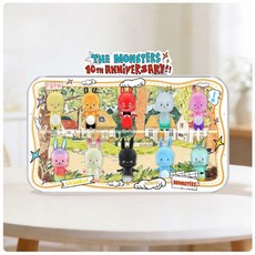 팝마트 더몬스터 10주년 피규어 전시 케이스 아크릴 곡선 진열장, 일반타입, 41X9X28