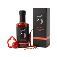 영국 헤롯백화점 칠리넘버 5 Chilli No 5 Sriracha Cha-Cha-Cha Hot Sauce 스리라차 차차차 핫소스, 3개, 200ml