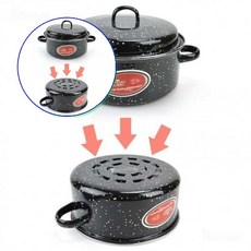 쌍문상회 군고구마냄비 감자직화냄비 고구마굽는냄비 감자굽기 직화 고구마냄비 40872EA, 1호