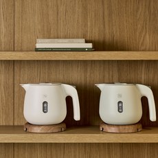 조지루시 무선 전기포트 미니 전기 주전자 0.6L, HZ-샌드그레이