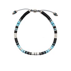 마오르 18K 화이트 골드 비즈 브레이슬릿